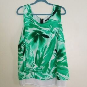 Tropical Green Sleeveless Tank
